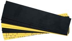 Gravotech - 10 Inch Long x 2 Inch High, Plastic Engraving Stock - Yellow and Black - Makers Industrial Supply