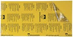 Gravotech - 24 Inch Long x 12 Inch High, Plastic Engraving Stock - Yellow and Black - Makers Industrial Supply