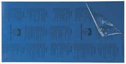 Gravotech - 24 Inch Long x 12 Inch High, Plastic Engraving Stock - Blue and White - Makers Industrial Supply