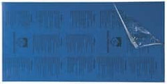 Gravotech - 24 Inch Long x 12 Inch High, Plastic Engraving Stock - Blue and White - Makers Industrial Supply