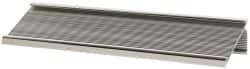 Gravotech - 8 Inch Long x 2 Inch High, Aluminum Desk Plate Holder - Silver - Makers Industrial Supply