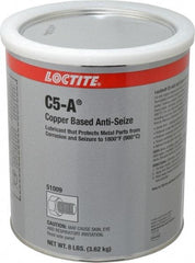 Loctite - 8 Lb Can High Temperature Anti-Seize Lubricant - Copper/Graphite, -29 to 1,800°F, Copper Colored, Water Resistant - Makers Industrial Supply