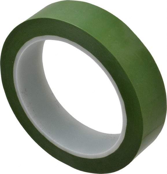 3M - 72 Yds. x 1", Green Polyester Film Tape - 8402 Series, 1.9 mil Thick, 25 Lb./Inch Tensile Strength - Makers Industrial Supply