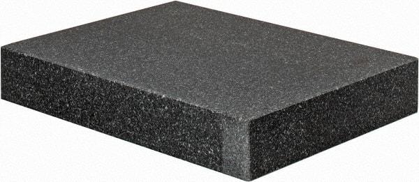 Value Collection - 12" Long x 9" Wide x 2" Thick, Granite Inspection Surface Plate - B Toolroom Grade, 0.0001" Unilateral Tolerance - Makers Industrial Supply