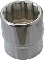 Blackhawk by Proto - 3/4", 3/8" Drive, Standard Hand Socket - 12 Points, 1-7/64" OAL, Chrome Finish - Makers Industrial Supply