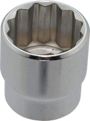 Blackhawk by Proto - 13/16", 3/8" Drive, Standard Hand Socket - 12 Points, 1-7/32" OAL, Chrome Finish - Makers Industrial Supply