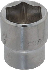 Blackhawk by Proto - 5/8", 3/8" Drive, Standard Hand Socket - 6 Points, 1" OAL, Chrome Finish - Makers Industrial Supply