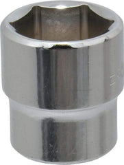 Blackhawk by Proto - 11/16", 3/8" Drive, Standard Hand Socket - 6 Points, 1" OAL, Chrome Finish - Makers Industrial Supply