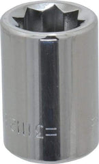 Blackhawk by Proto - 3/8", 3/8" Drive, Standard Hand Socket - 8 Points, 1" OAL, Chrome Finish - Makers Industrial Supply