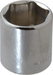 Blackhawk by Proto - 3/8" Drive, Standard Hand Socket - 6 Points, 1-13/64" OAL, Chrome Finish - Makers Industrial Supply