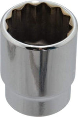 Blackhawk by Proto - 7/8", 1/2" Drive, Standard Hand Socket - 12 Points, 1-1/2" OAL, Chrome Finish - Makers Industrial Supply