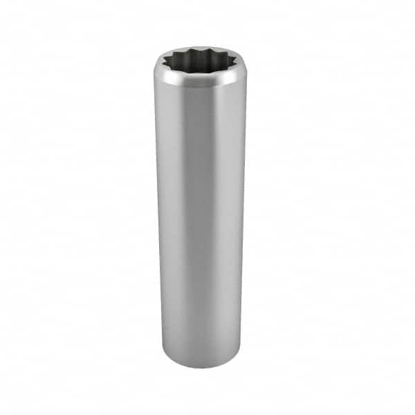 Blackhawk by Proto - 3/4", 1/2" Drive, Deep Hand Socket - 12 Points, 3-1/8" OAL, Chrome Finish - Makers Industrial Supply