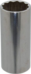 Blackhawk by Proto - 1-1/16", 1/2" Drive, Deep Hand Socket - 12 Points, 3-3/32" OAL - Makers Industrial Supply