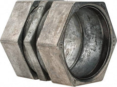 Thomas & Betts - 2-1/2" Trade, Die Cast Zinc Compression EMT Conduit Coupling - Noninsulated - Makers Industrial Supply