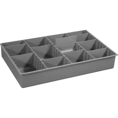 Durham - Small Parts Boxes & Organizers; Type: Compartment Box ; Width (Inch): 11-15/16 ; Depth (Inch): 18-1/16 ; Height (Inch): 2.96875 ; Number of Compartments: Adjustable - Exact Industrial Supply