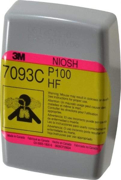 3M - Olive and Magenta P100 Filter - Series 7000, Protects Against Hydrogen Fluoride - Makers Industrial Supply