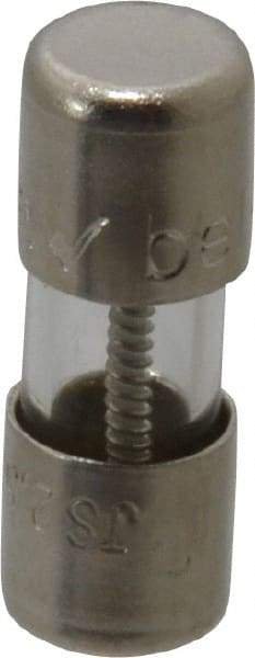 Ferraz Shawmut - 350 VAC, 2.5 Amp, Time Delay Miniature Glass Fuse - Clip Mount, 15mm OAL, 10 at 125 V kA Rating, 5mm Diam - Makers Industrial Supply