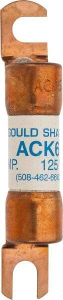 Ferraz Shawmut - 6 Amp Time Delay Round Forklift & Truck Fuse - 125VAC, 125VDC, 3.07" Long x 0.5" Wide, Bussman ACK6, Ferraz Shawmut ACK6 - Makers Industrial Supply