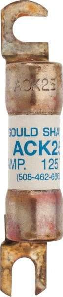 Ferraz Shawmut - 25 Amp Time Delay Round Forklift & Truck Fuse - 125VAC, 125VDC, 3.07" Long x 0.5" Wide, Bussman ACK25, Ferraz Shawmut ACK25 - Makers Industrial Supply