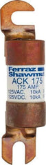 Ferraz Shawmut - 175 Amp Time Delay Round Forklift & Truck Fuse - 125VAC, 125VDC, 4.72" Long x 1" Wide, Bussman ACK175, Ferraz Shawmut ACK175 - Makers Industrial Supply