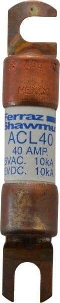 Ferraz Shawmut - 40 Amp General Purpose Round Forklift & Truck Fuse - 125VAC, 125VDC, 3.07" Long x 0.5" Wide, Bussman ACL40, Ferraz Shawmut ACL40 - Makers Industrial Supply