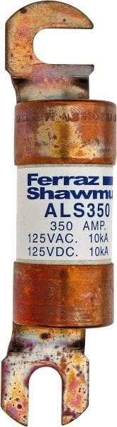 Ferraz Shawmut - 350 Amp General Purpose Round Forklift & Truck Fuse - 125VAC, 125VDC, 4.71" Long x 1" Wide, Bussman ALS350, Ferraz Shawmut ALS350 - Makers Industrial Supply