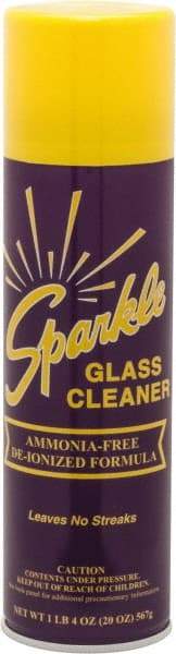 Made in USA - 20 oz Aerosol Unscented Glass Cleaner - Use on Glass Surfaces, Plexiglass - Makers Industrial Supply