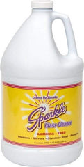 Made in USA - 1 Gal Bottle Unscented Glass Cleaner - Use on Glass Surfaces, Plexiglass - Makers Industrial Supply