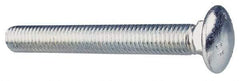 Value Collection - 1/4-20 UNC 1" Length Under Head, Standard Square Neck, Carriage Bolt - Grade 2 Steel, Zinc-Plated Finish - Makers Industrial Supply