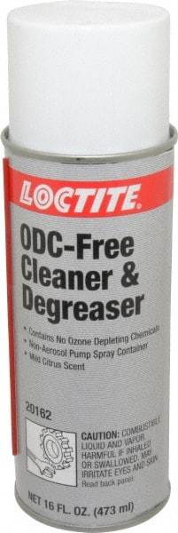 Loctite - 16 oz Can Cleaner/Degreaser - Liquid, Hydrocarbon-Based, Unscented - Makers Industrial Supply