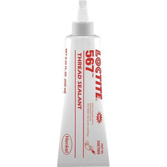 Loctite - 250 mL Tube Off White Pipe Sealant - Instant Adhesive, 400°F Max Working Temp, For Stainless Steel & Aluminum Housings - Makers Industrial Supply