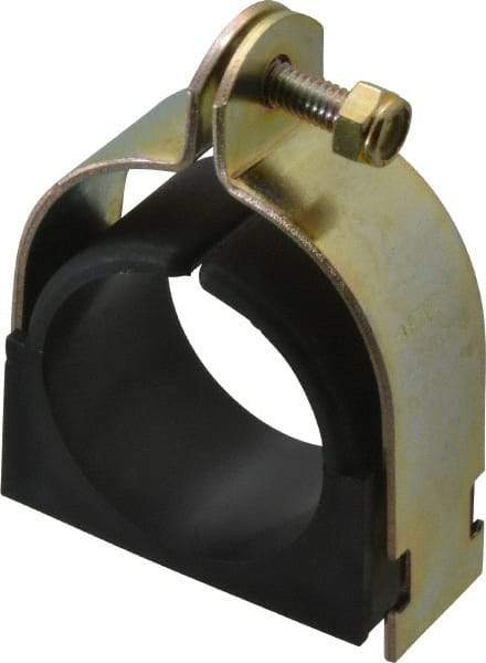 ZSI - 2" Pipe," Pipe Clamp with Cushion - Dichromate - Makers Industrial Supply