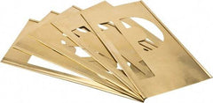 C.H. Hanson - 33 Piece, 8 Inch Character Size, Brass Stencil - Contains Letters - Makers Industrial Supply