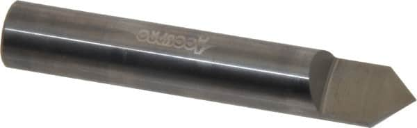 Accupro - 1/2 Inch Diameter, 3 Inch Overall Length, 5/8 Inch Split Length, Solid Carbide, Conical Point Split End Carbide Blank - Single End, 90° Point - Makers Industrial Supply