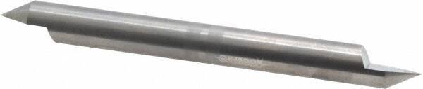 Accupro - 3/8 Inch Diameter, 4 Inch Overall Length, 1/2 Inch Split Length, Solid Carbide, Conical Point Split End Carbide Blank - Single End, 60° Point - Makers Industrial Supply