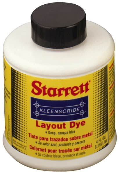 Starrett - Blue Layout Fluid - 32 Ounce Can - Makers Industrial Supply