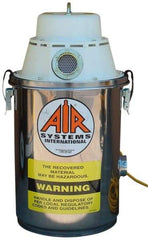 AIR Systems - 2 Gal, Stainless Steel Tank, Dry, Toxic Dust Vacuum Cleaner - 1.3 hp, 7.5 Amps - Makers Industrial Supply