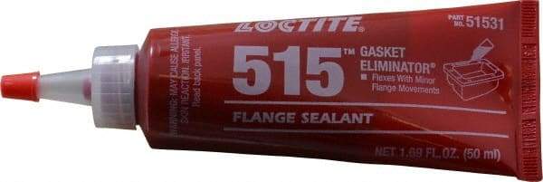 Loctite - 50 mL Tube Purple Polyurethane Joint Sealant - -65 to 300°F Operating Temp, 1 to 12 hr Full Cure Time, Series 515 - Makers Industrial Supply