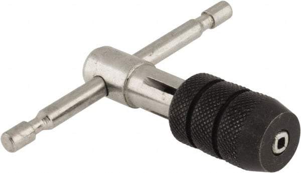 Interstate - 5/32 to 1/4" Tap Capacity, T Handle Tap Wrench - 2-3/4" Overall Length - Makers Industrial Supply