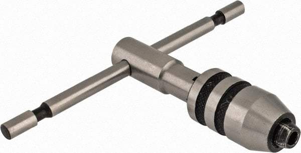 Interstate - 1/4 to 1/2" Tap Capacity, T Handle Tap Wrench - 3-35/64" Overall Length - Makers Industrial Supply