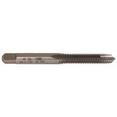 Spiral Point Tap: M6 x 1, Metric Coarse, 2 Flutes, Plug, 6H, High Speed Steel, Bright Finish 1″ Thread Length, Right Hand, D5, Series 302