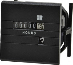 Trumeter - 7 Digit Wheel Display Hour Meter - No Reset - Makers Industrial Supply