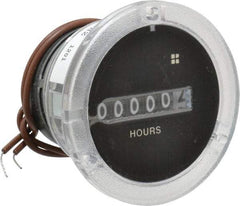 Trumeter - 6 Digit Wheel Display Hour Meter - No Reset - Makers Industrial Supply
