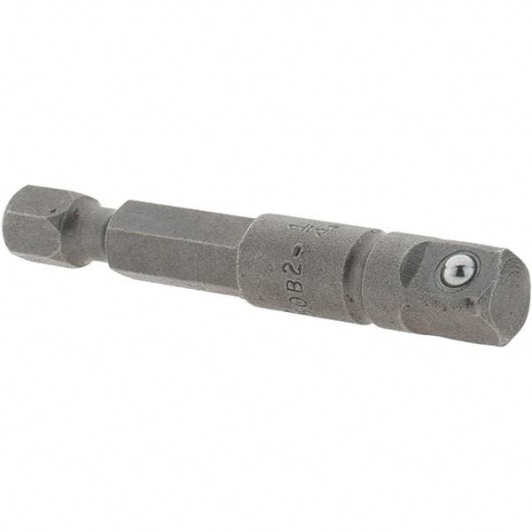 Apex - 1/4" Square Size Hex to Square Extension - 1/4" Hex Drive, 2" OAL - Makers Industrial Supply