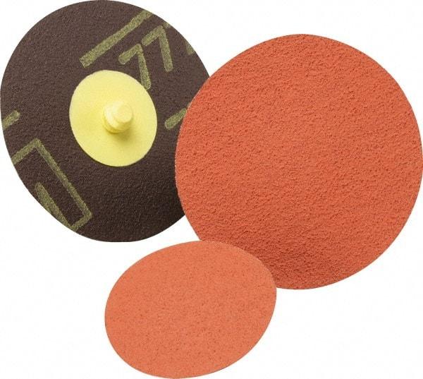 3M - 1-1/2" Disc Diam, 120 Grit, Aluminum Oxide Quick Change Disc - Type S Attaching System, Coated, Fine Grade, 361F Series - Makers Industrial Supply