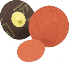 3M - 1-1/2" Disc Diam, 120 Grit, Aluminum Oxide Quick Change Disc - Type S Attaching System, Coated, Fine Grade, 361F Series - Makers Industrial Supply