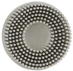 3M - 2" 120 Grit Ceramic Tapered Disc Brush - Fine Grade, Type R Quick Change Connector, 5/8" Trim Length - Makers Industrial Supply