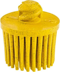 3M - 1" 80 Grit Ceramic Straight Disc Brush - Medium Grade, Type R Quick Change Connector, 5/8" Trim Length - Makers Industrial Supply