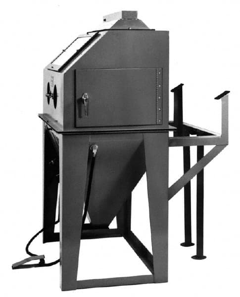 Econoline - 44" Wide x 82" High x 74" Deep Sandblasting Cabinet - Working Dimensions 40" Wide x 32" High x 40" Deep - Makers Industrial Supply