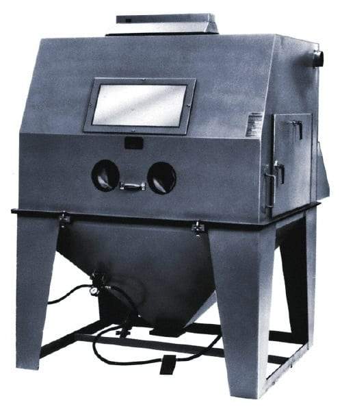 Econoline - 62" Wide x 82" High x 74" Deep Sandblasting Cabinet - Working Dimensions 60" Wide x 40" High x 30" Deep - Makers Industrial Supply